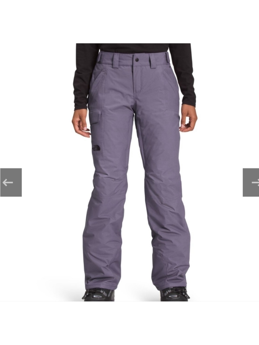 The North Face Freedom insulated ski pants in purple